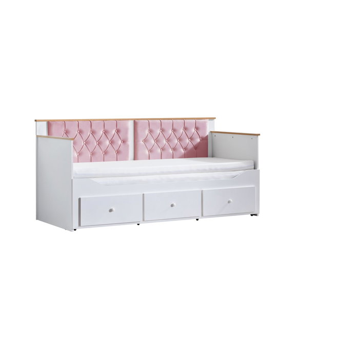 Hanah Home Alacati Cama nido Blanco y rosa Hanah Home Alacati Cama nido Blanco y rosa